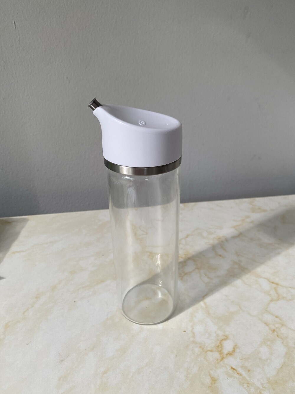 OXO Glass Oil Pourer Dispenser White Lid